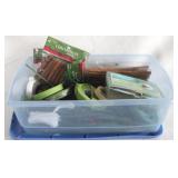 Plastic Tote w / Assorted Items