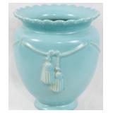 Blue Pottery Vase 7.5"