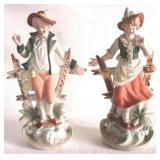 Pair Man & Woman Figures - 11" Tall