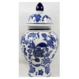 Blue & White Ginger Jar 18"