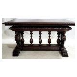 Eagle & Athena Carved Library Table