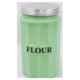 Jadeite Flour Canister 7"