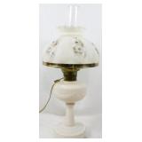 Vintage Aladdin Lamp, Painted Shade 25"