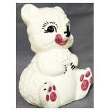 Porcelain Bear Figure 8"