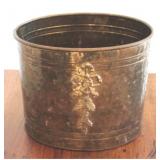 Brass Waste Bucket - 9" x 11" x 8"