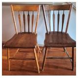 Vintage Pair Arrowback Chairs