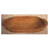 Vintage Wood Dough Bowl - 20.5 x 10.5