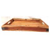 Decorative Wooden Serving Tray w/ live edge