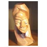 Carved Wood Figure - 8" tall