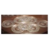 8 Glass Plates - 8" round