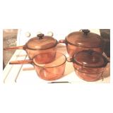 4 Corning Ware Visions Cookware