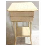 Painted Lift Top Sewing Stand - 30 x 15 x 14