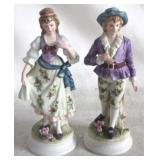 2 Andrea Ceramic Figures - 10" Tall