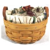 2002 Longaberger Basket w Liners - 6" x 3"