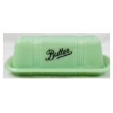 Jadeite Butter Dish 2.5x7x3.5