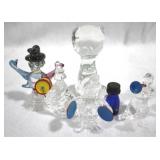 Lot of 6 Assorted Glass Figures