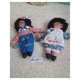 Raggedy Ann & Andy dolls