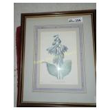 Wood framed Floral print