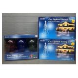 Outdoor Lighted String Trees & Driveway Markers