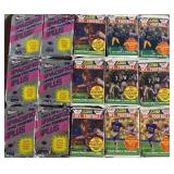 (15) 1990-91 Unopened Packs Of Football Cards