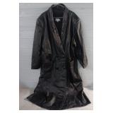 Womens Long Black Leather Jacket