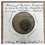 Ancient Roman Coin Circa 100BC- 100AD