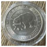 1 1/2oz Silver 2015 Canada Silver "Polar Bear"