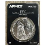 2017 1oz Silver Round - "Big Ben"