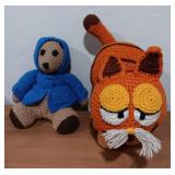 Crocheted Garfield & Paddington