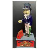 Cast Iron Uncle Sam Coin Bank