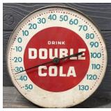 Vintage Double Cola Round Thermometer