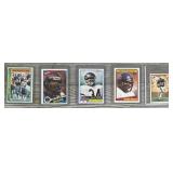 (5) Vintage Walter Payton Cards