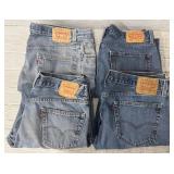 (4) Menï¿½s  Leviï¿½s 505 & 550 Denim Jeans