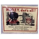 Vintage Americana Honey Tin Sign