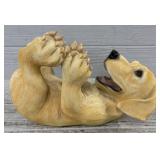 Heavy Golden Retriever Resin Statue