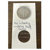 1941 Liberty Walking Half Dollar Silver