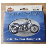 Harley Davidson Collectible Tin & Playing Cards