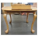 Solid Wood Dining Room Table w/1-Leaf