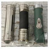 Boy Scout Flashlight & (2) Old Flashlights