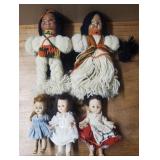 (5) Antique Dolls