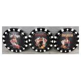 Pin Up Girl Casino Chip Wall Decor