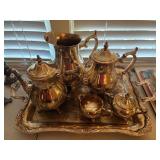 Silver plated serving lot