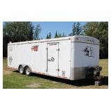 8 x 24 enclosed Haulmark trailer >>