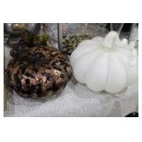 art glass pumpkins