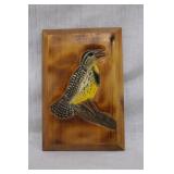 C.C song bird plaque >