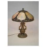 early bend slag glass table lamp >