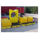 spill containment pallets and barrel stands >