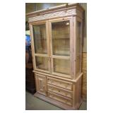 pine china cabinet