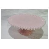 silverlace pink milkglass