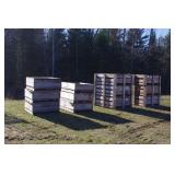 large wood box crates